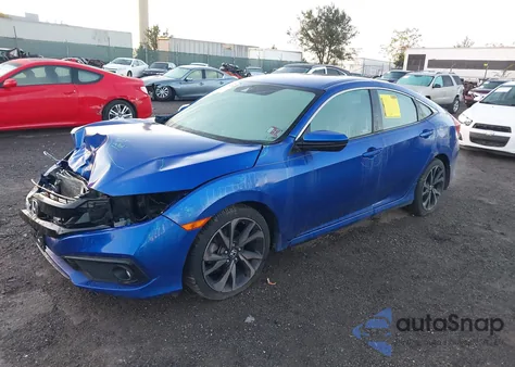 2020 Honda Civic Sport from USA, damaged, VIN 2HGFC2F88LH543091